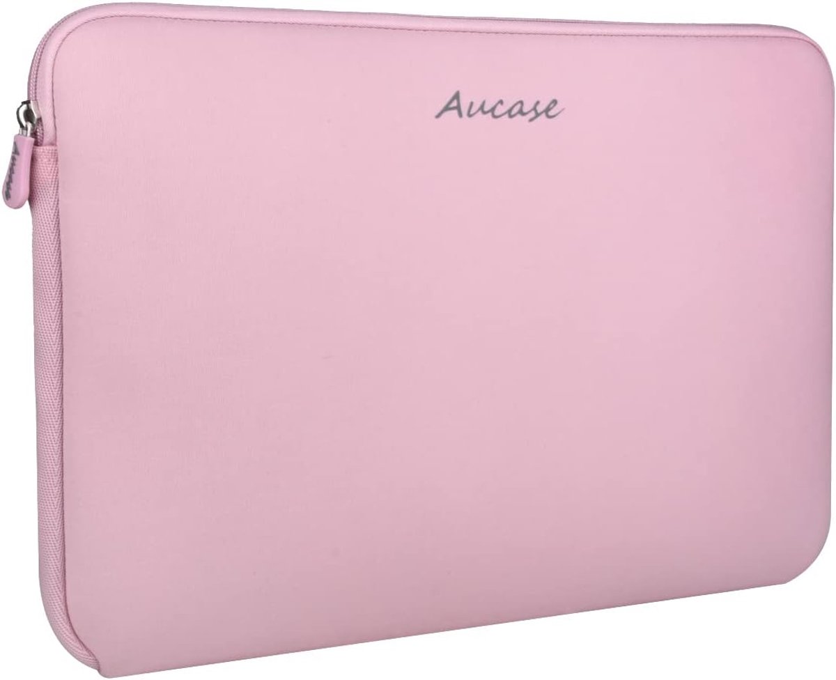 SnelShoppen - 13-14 inch laptophoes voor MacBook Pro 14"/15,3"/Air 15" M3 M2, ultradunne waterafstotende neopreen beschermhoes in zwart voor onderweg,