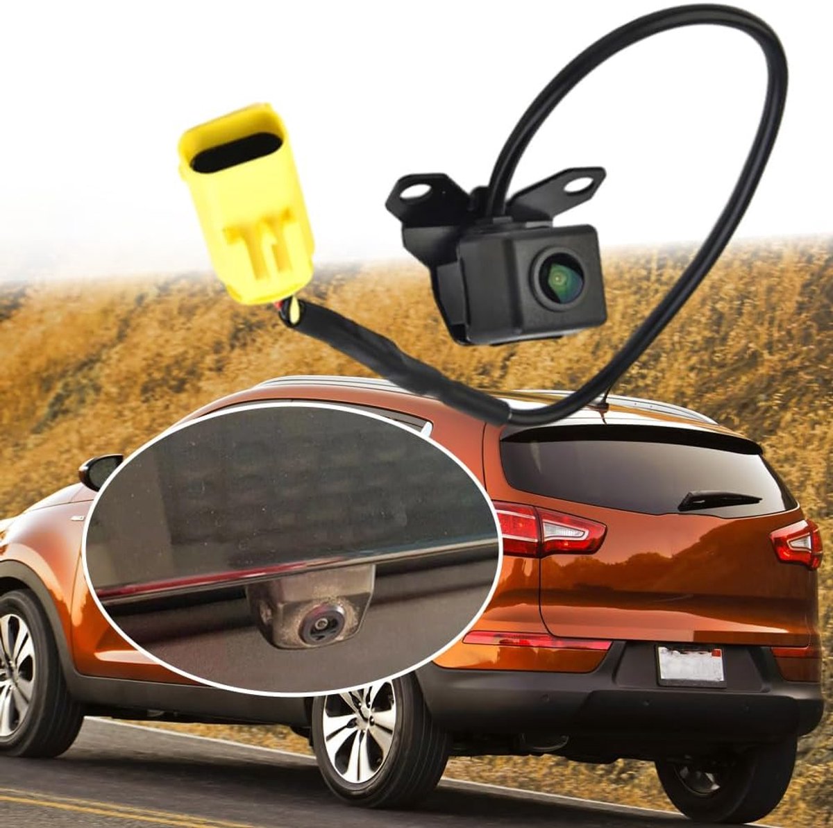 SnelShoppen - Achteruitrijcamera voor K1-a Sportage SL 2010-2014, Breedhoekzicht, Veilig Parkeren en Reverseren, Eenvoudige Installatie, Hoge Kwalitei