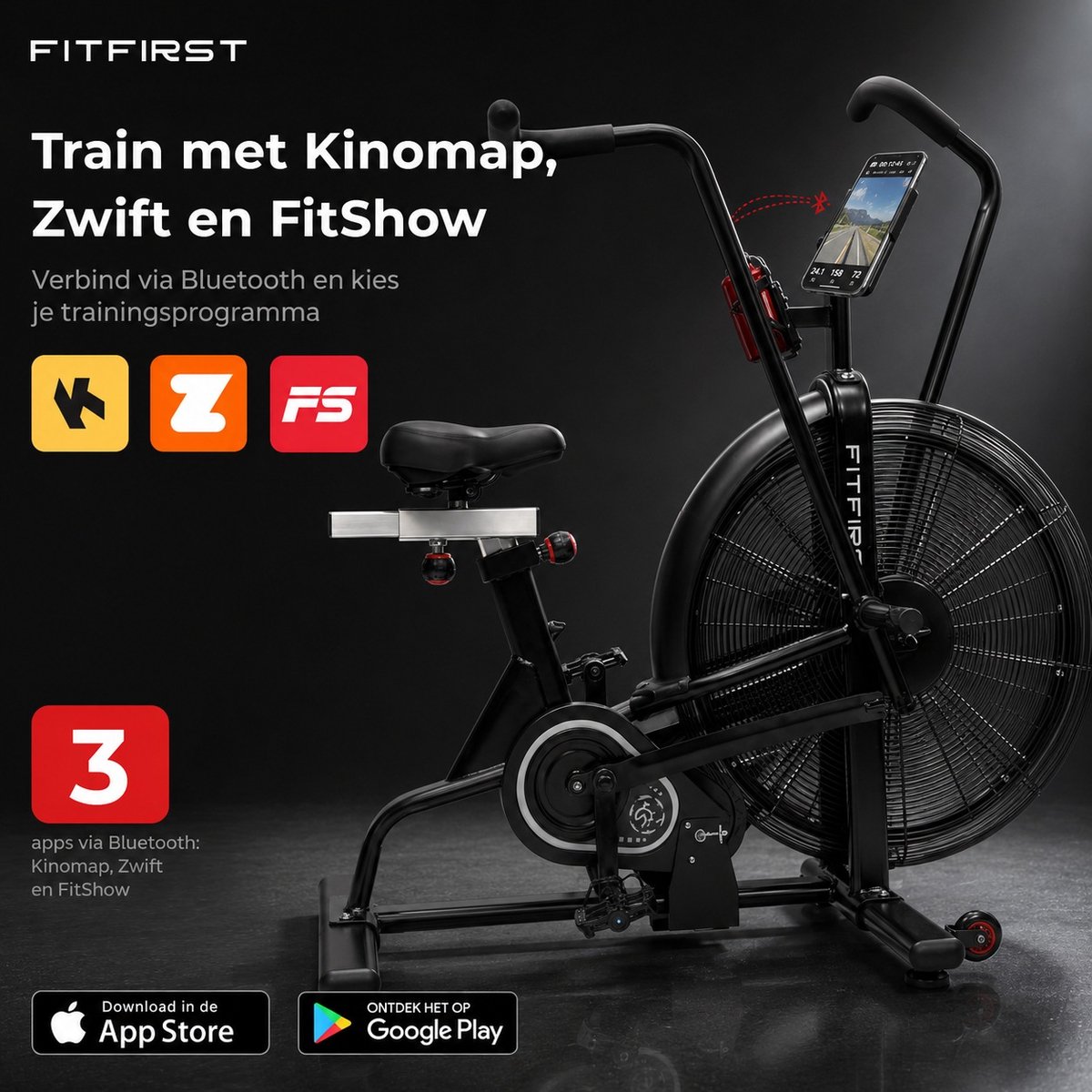 FitFirst FitFirst X-55 AirBike - afbeelding 2