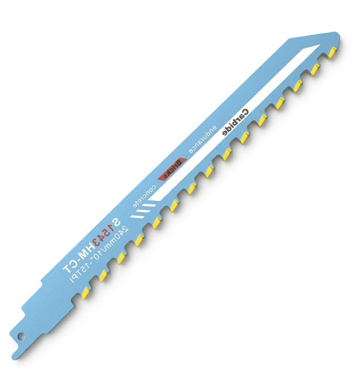 Professionele Reciprozagen Bladen voor Steen, 240 mm, Geschikt voor Aerated Beton, Baksteen en Metselwerk, Duurzaam en Compatibel met Diverse Merken