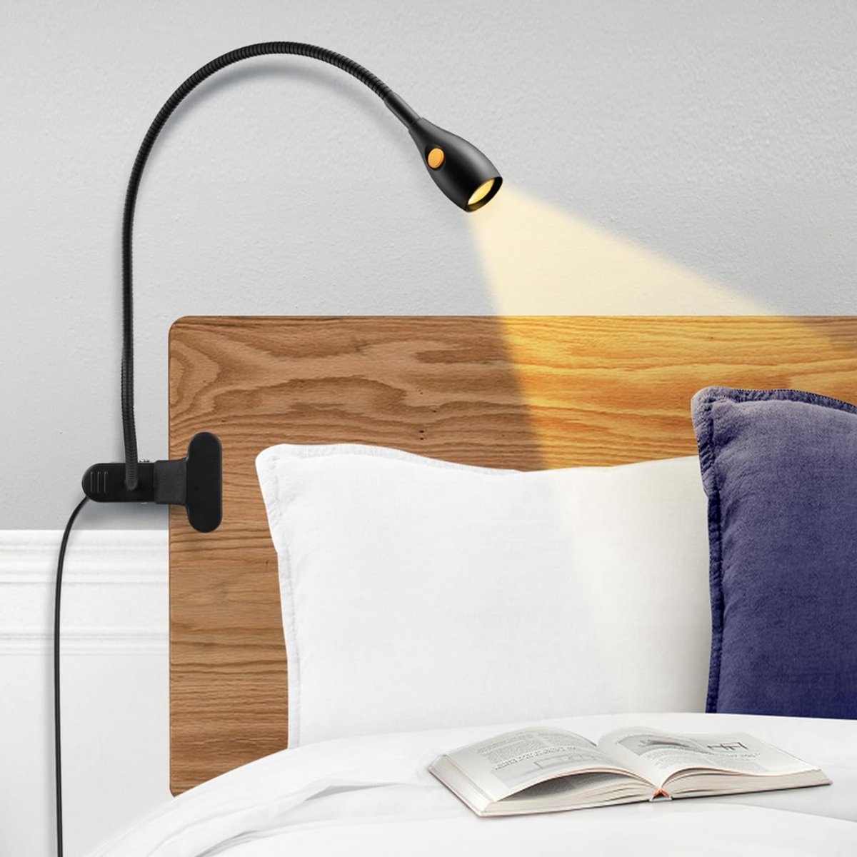 CLGP® Leeslamp met Klem - Bureau Lamp - Lezen en Werken -Zwart