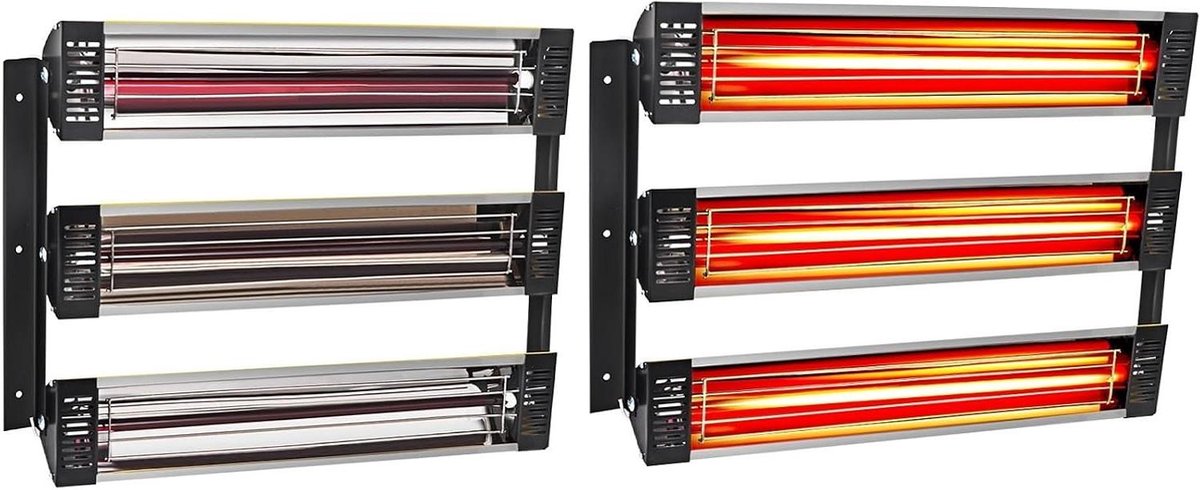 Infrarood Verf Droger - Lak Drooglamp - Auto Lak Drogen - Korte Golf Verwarming - 120x100 cm - Zilver