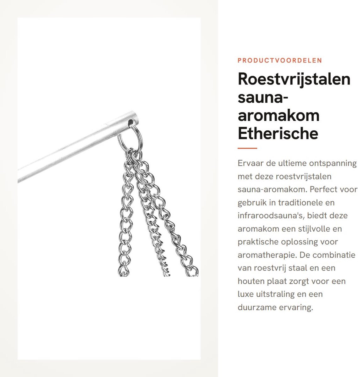 Dailygoods- Aromakom Roestvrij Staal - Etherische Oliekom - Aromatherapie Beker - Houten Plaat - Geschikt voor Sauna - Schroeven