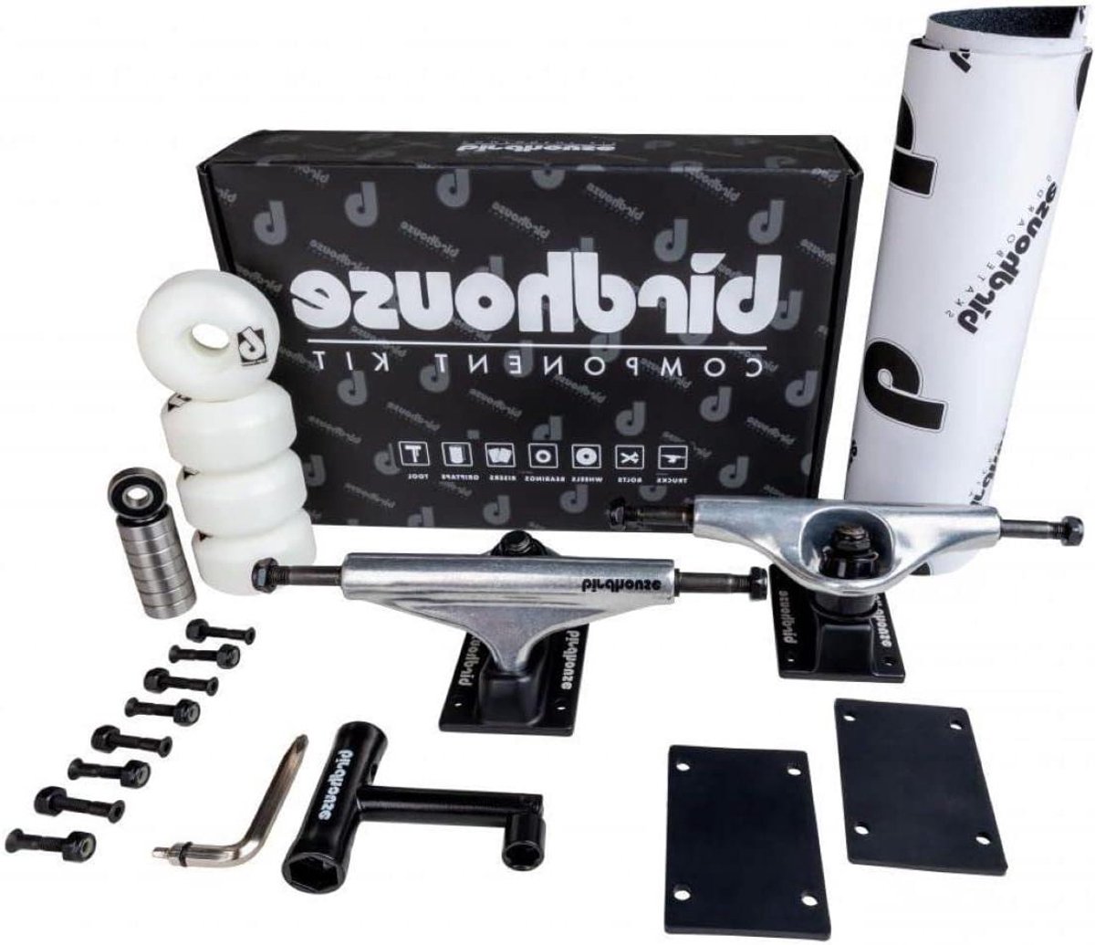 Skateboard Onderdelen Set Trucks en Wielen Skateboarden Compleet met Tool 5.25 inch