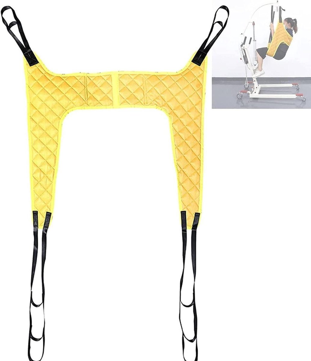 Patiënt Tilband - Transfer Hangmat - Veilig Verplaatsen - Met Toilet Opening - 275 kg Draaggewicht - Grijs