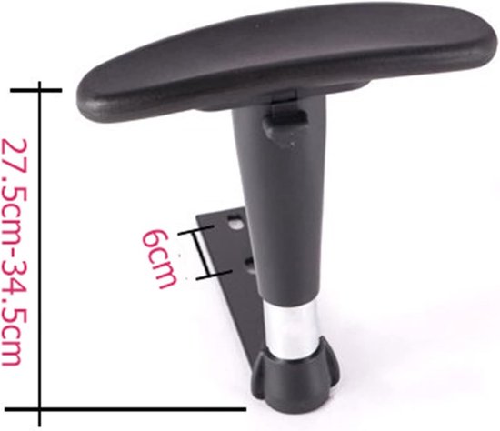 Gaming Stoel Armsteunen - Race Stoel Onderdelen - Comfort Verhoging - 2D 3D 4D Functies - Universele Maat - Wit — afbeelding 2