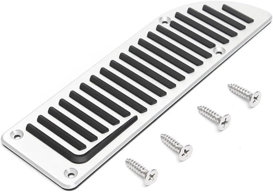 Pedaalhoezen Auto - Rempedaal Cover - Verbeter Rijervaring - Antislip Ontwerp - 1 Set - Zilver — afbeelding 3