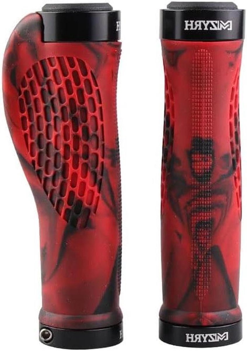 Fiets Handvatten - Stuur Handvatten - Comfortabel Fietsen - Ergonomisch Ontwerp - 13.5 cm Lengte - Rood