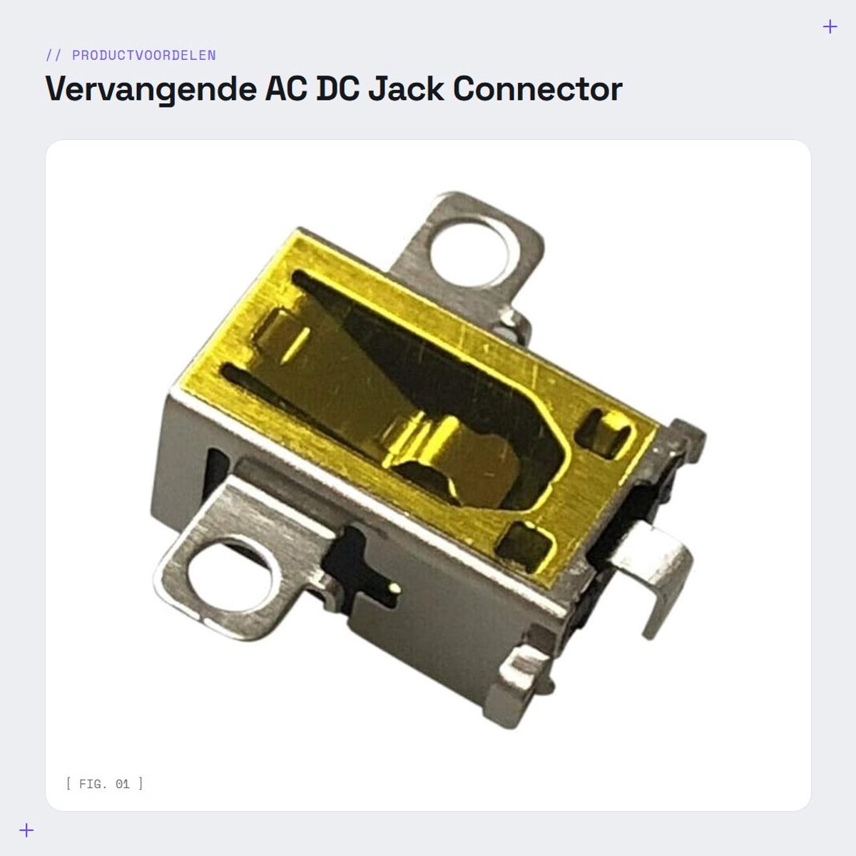 Dailygoods - Vervangende AC DC Jack Connector voor Lenovo IdeaPad Laptops