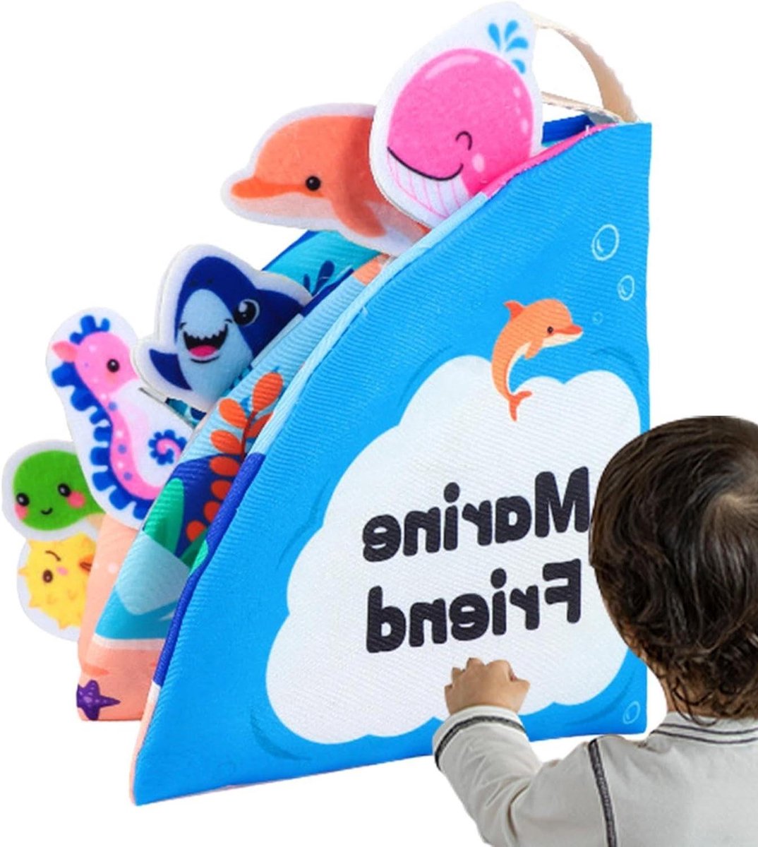 Activiteitenboek Kinderen - Fijne Motoriek Boek - Zintuiglijk Spel - Machine Wasbaar - 15 x 15 x 3 cm - Multicolor