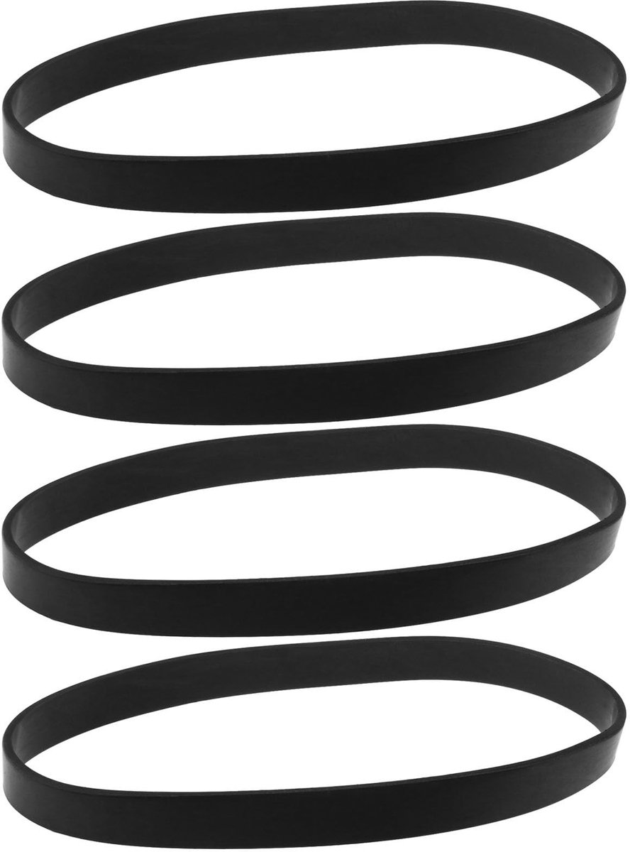 Dailygoods- Drive Riem 350mm - Rubber - Slijtvast - Flexibel - Compatibel met Hoover 91LA1702 - 4 Stuks - Stofzuiger Riem