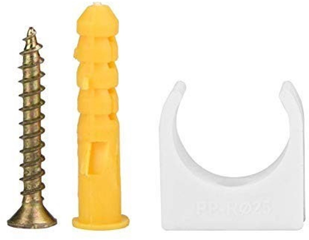 Dailygoods- Collier 20pcs - U-vormige Beugel - PPR Buisklem - Waterdicht - Vibration Reducer - Eenvoudige Installatie - Pijpklem