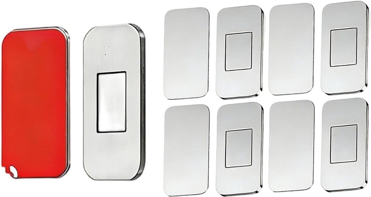Magnetische Kastsloten - Deurvangers Magneet - Kasten Sluiten - Ultradun RVS - 5 stuks - Zilver