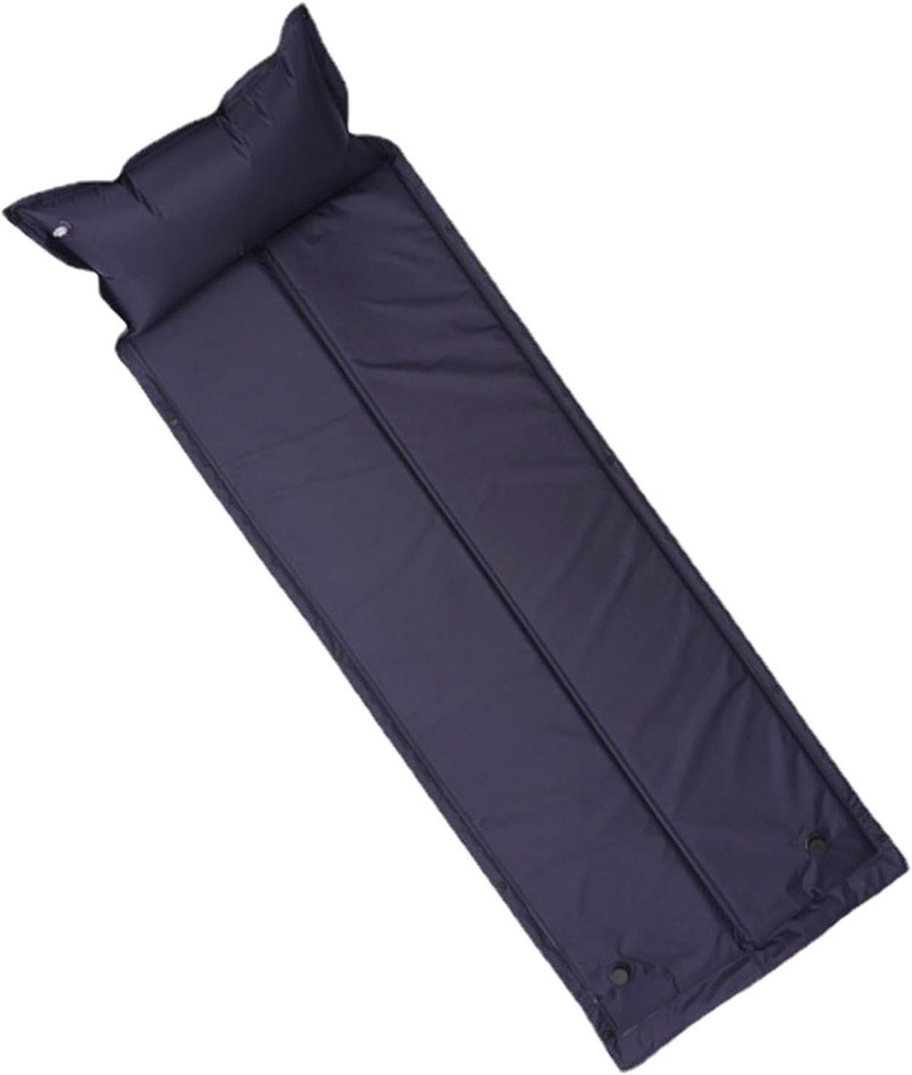 Opblaasbare Kampeer Mat - Luchtbed Kamperen - Comfortabel Slapen - Zelfopblaasbaar - 183x60x2.5cm - Marineblauw