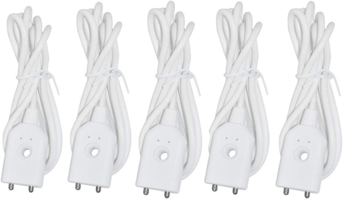 Waterlek Alarm - Lekdetector Kabel - Waterschade Voorkomen - Werkt met Alarm Host - 5 Stuks 1M Kabel - Niet Gespecificeerd