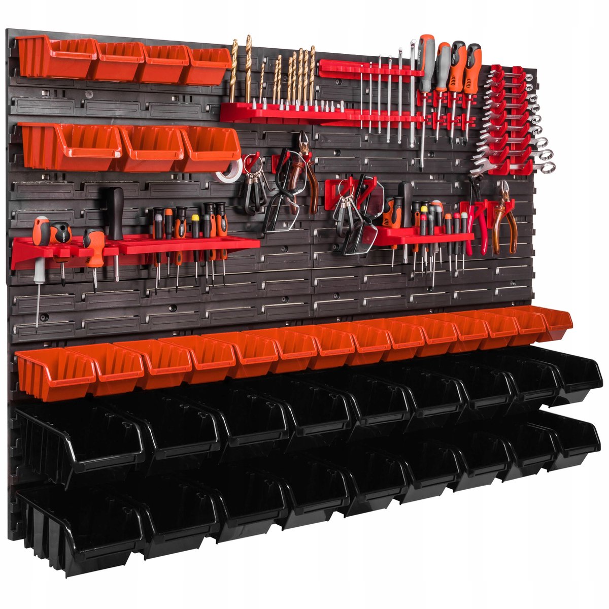Gereedschapswand 115x78cm met 39 Bakjes - Werkplaats & Garage Organizer