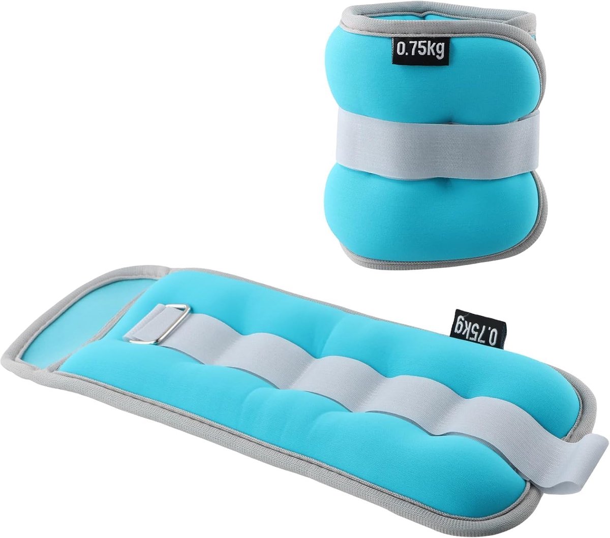 Gewichtsmanchetten 0,5 kg - set van 2 stuks - pols- en enkelgewichten - ideaal voor pilates en joggen - ShopVlot