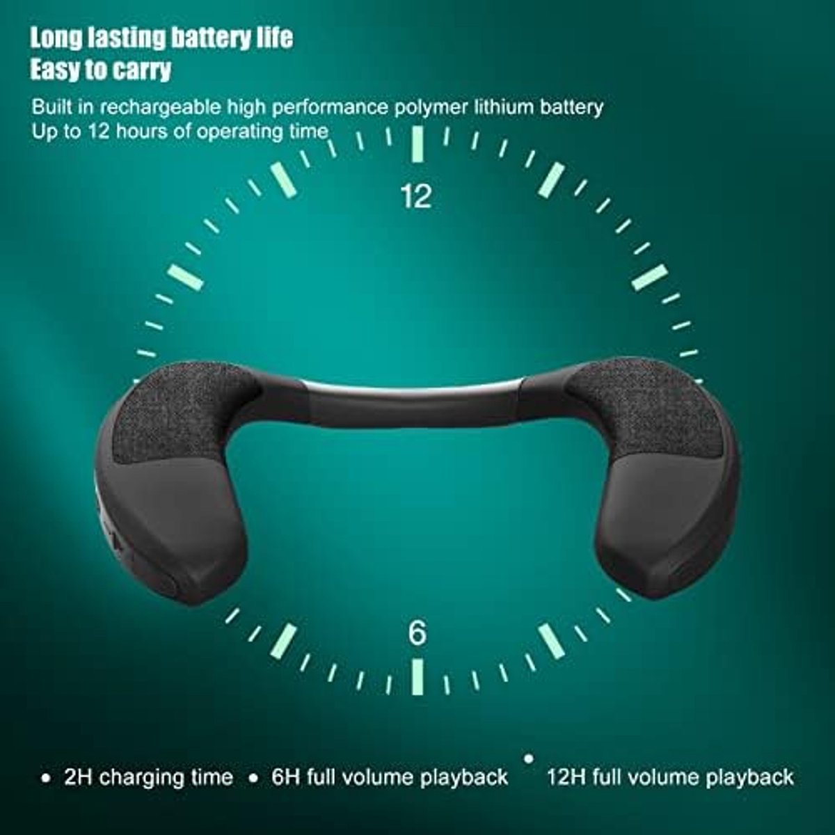Neckband Bluetooth Speaker - HIFI Geluidskwaliteit - Draadloos met 3D Surround Sound - Ideaal voor Sport - ShopVlot