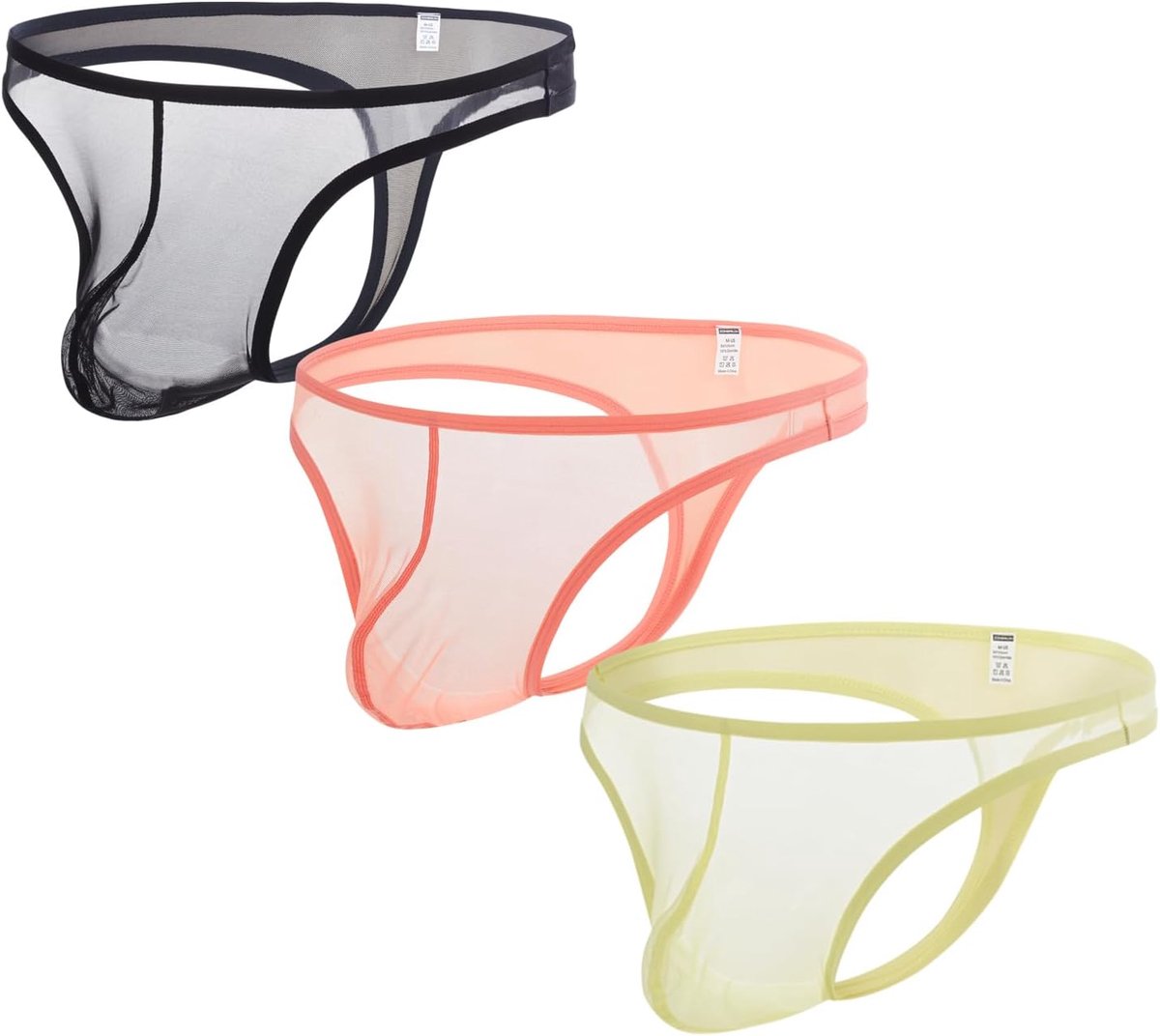 Heren thong transparant - sexy mesh stof - comfortabel en huidvriendelijk - ideaal voor dagelijks gebruik - ShopVlot