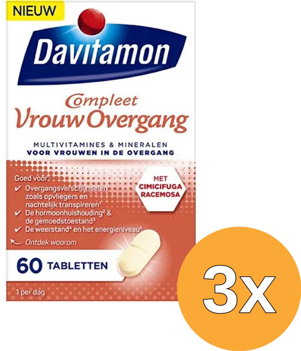 3x Davitamon Multi Overgang (60 tabletten)