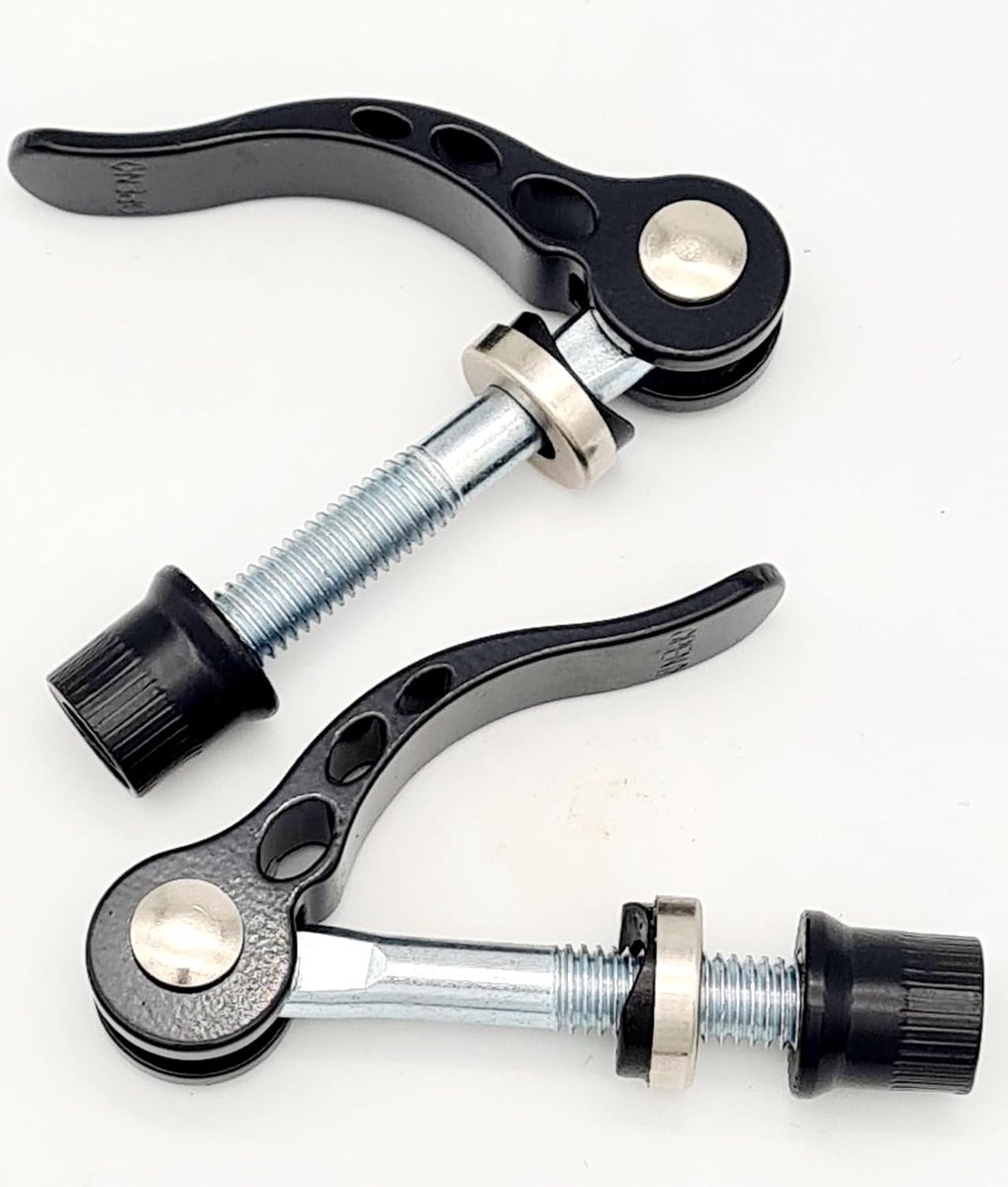 Snelspanners M6 x 50 mm - aluminium 6061-T6 - compacte zadelklem - ideaal voor vouwfiets en stadsfiets - ShopVlot