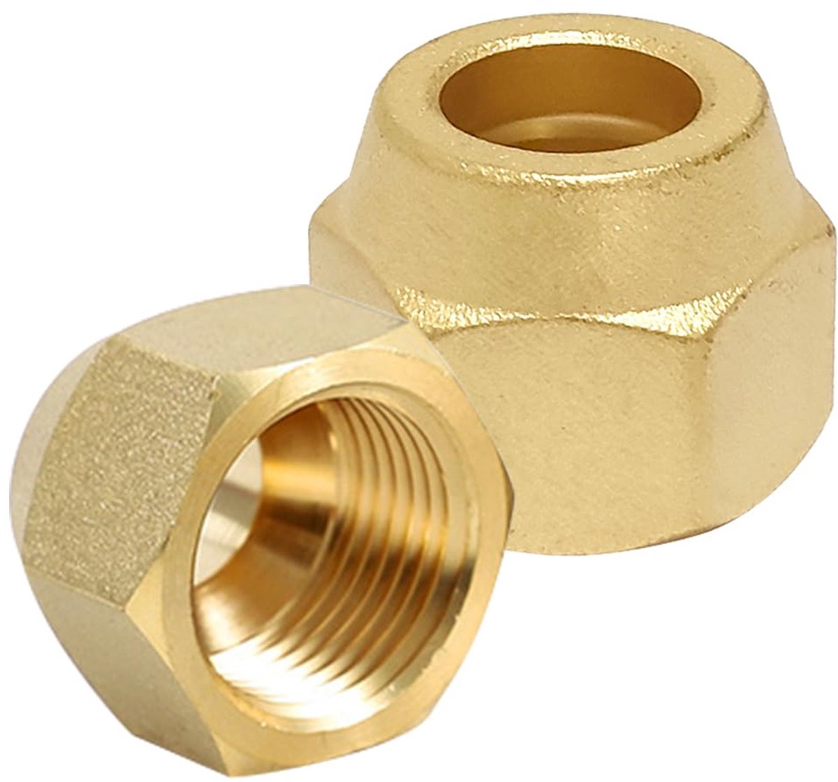 Verbindingsmoeren 1/2 inch - Messing hot nuts - Voor airconditioners - Eenvoudige installatie zonder solderen - ShopVlot