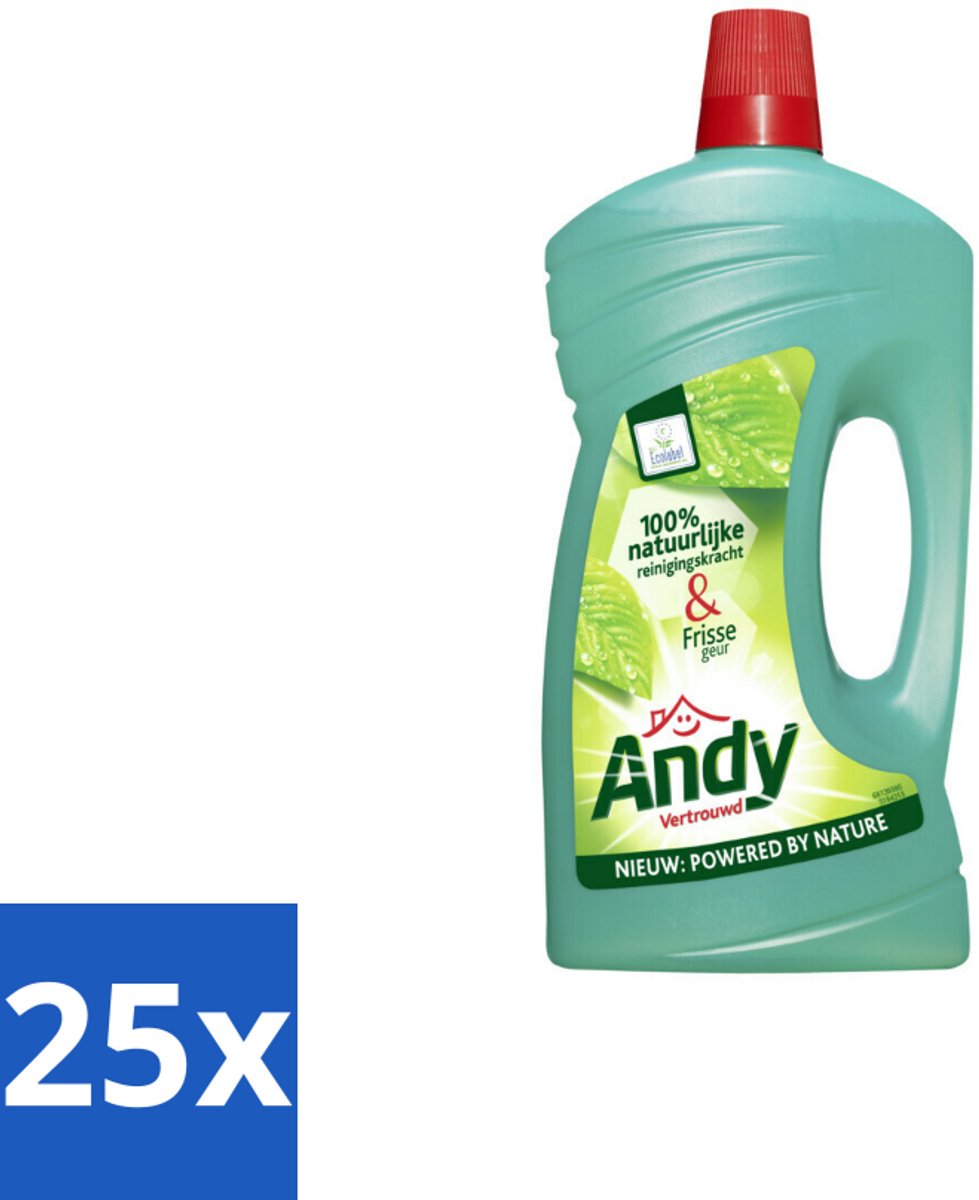 Andy - Vertrouwd - Allesreiniger - Fris & Vertrouwd - 1L - Bulkverpakking - 25 stuks