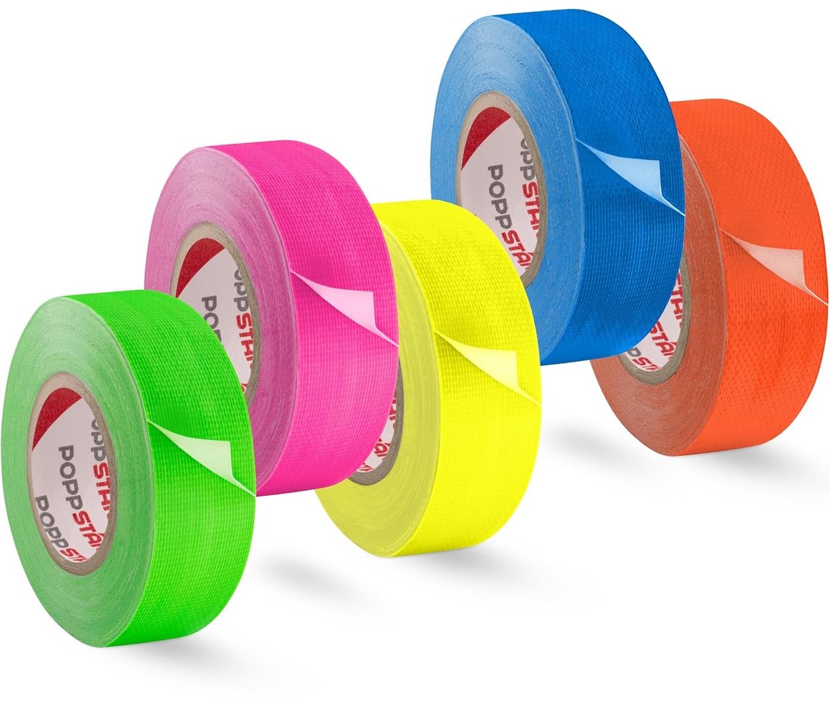 Fluorescerende Plakband - Wit - 10000 mm x 25 mm - Waterdichte Tape met PE-coating - Voor Decoratie en Markering