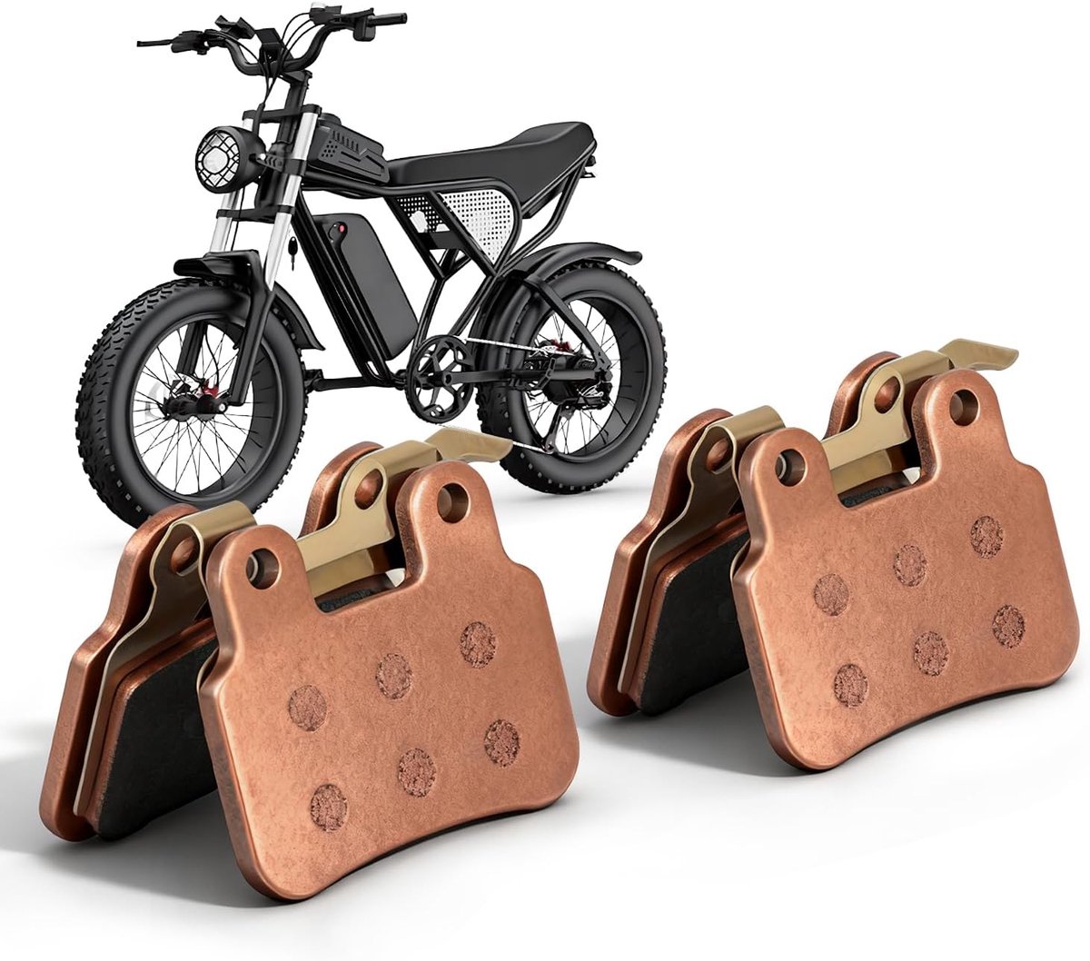 Ebike Remblokken Font en Achter Remblokken voor Ridstar Q20 Elektrische Fiets (2 STKS) - ShopVlot