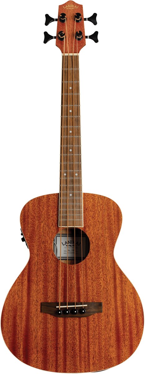 LANIKAI LKUMA-EBU Basukelele, Electric, Mahogany, MA-EBU, Voorversterker, Tas