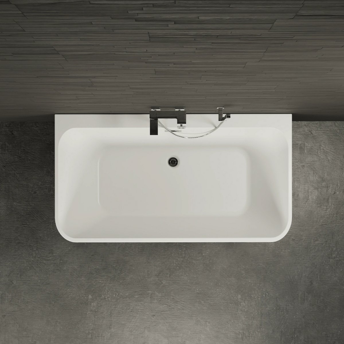 SPALINA - Vrijstaand bad - Mint 150 blanche, 150 x75 x57 cm, Wit