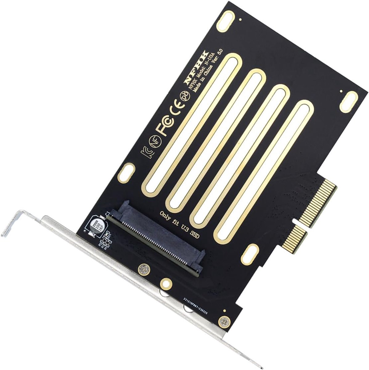 CY PCI-E 4.0 x4 PCI Express Host naar U.3 U3 Kit SFF-8639 SSD-adapter voor moederbord, compatibel met PM1735 NVMe PCIe - ShopVlot