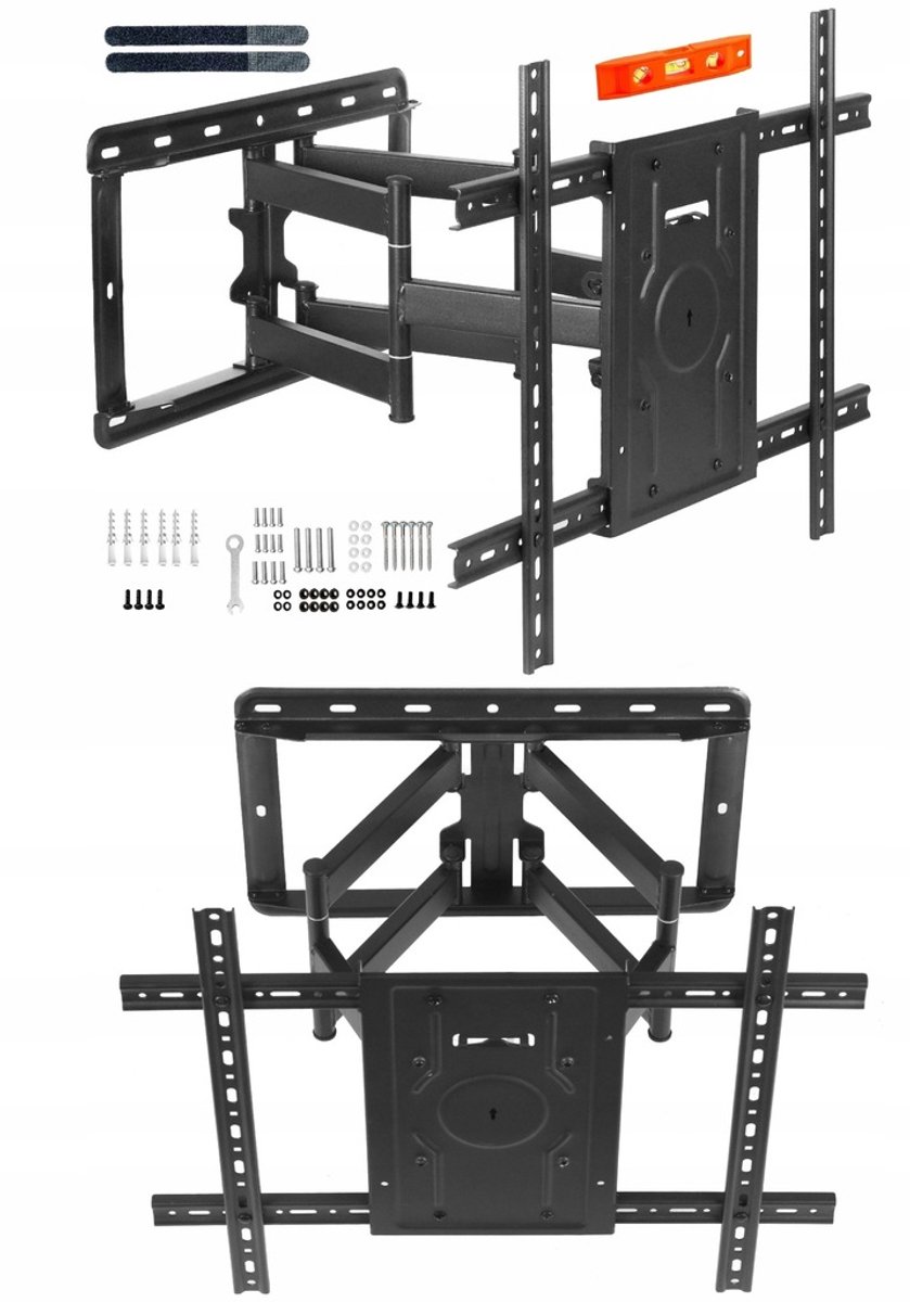 Ultra Sterke TV Muurbeugel 45-90 inch | 80kg Draaibaar & Kantelbaar