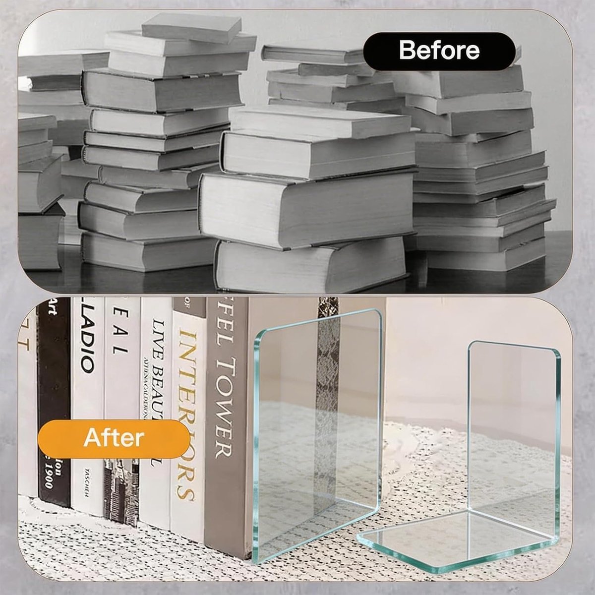 Coaster set van 6 - witte acryl - antislip - ideaal voor kinderen en op kantoor - ShopVlot