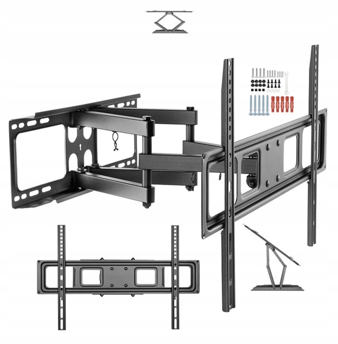 Draaibare TV-muurbeugel voor 60 inch Sharp TV - Stabiel & Verstelbaar
