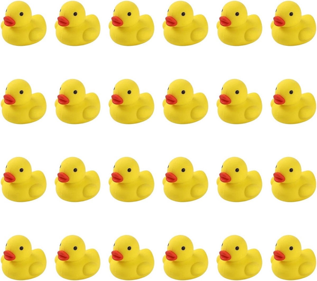 Gummetjes voor kinderen - 24 stuks rubberen eend - Kawaii mini-gummen - Perfect voor school en cadeaus - ShopVlot