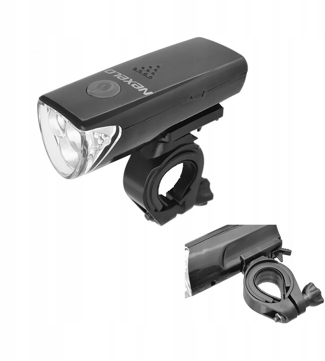 Merkloze Fietsvoorlamp LED, 3 functies, op batterijen