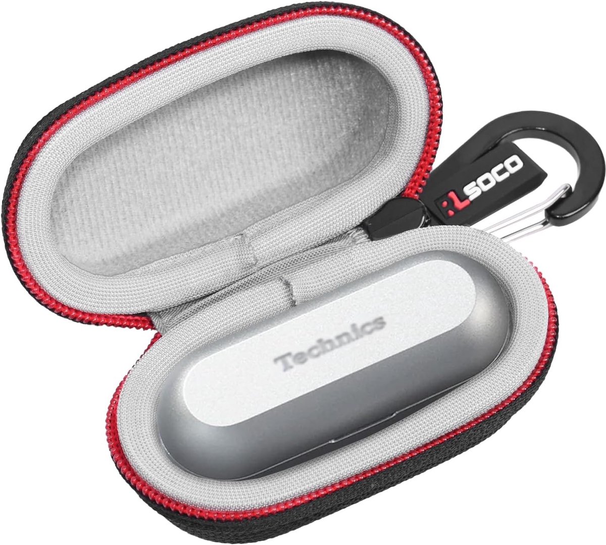 Oplader hoesje voor Technics EAH-AZ100 - hard-shell EVA - bescherming voor earbuds - ideaal voor onderweg - ShopVlot