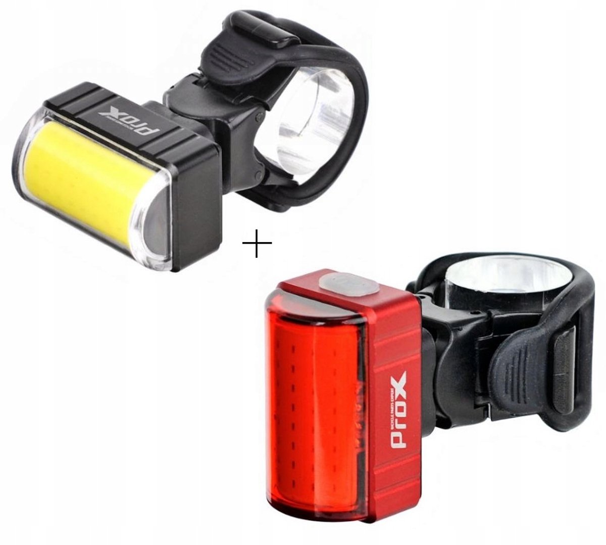 Prox Zeta S Fietslamp Set Voor & Achter - 160/80Lm Oplaadbaar