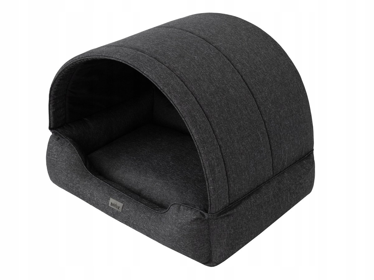 Honden- en Kattenbed 2-in-1: Comfortabele Bench met Dak, 80x60cm