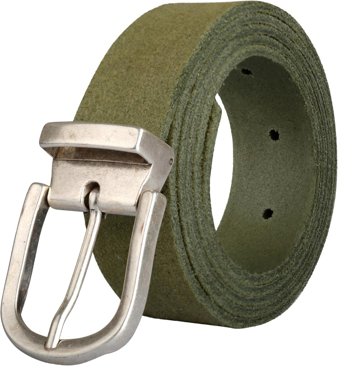 PIERROT - Curled leather belt, can be cut to size, 110 cm, one size, adjustable, made in France - ShopVlot