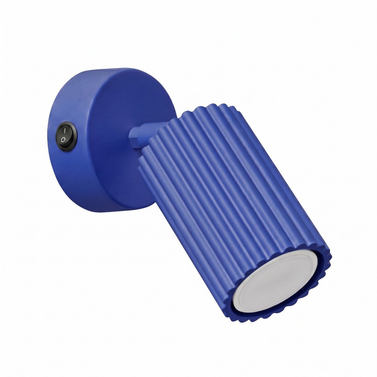 Sollux Lighting Wandlamp KARBON - GU10 - ultramarijn - aluminium - 8x16x16cm