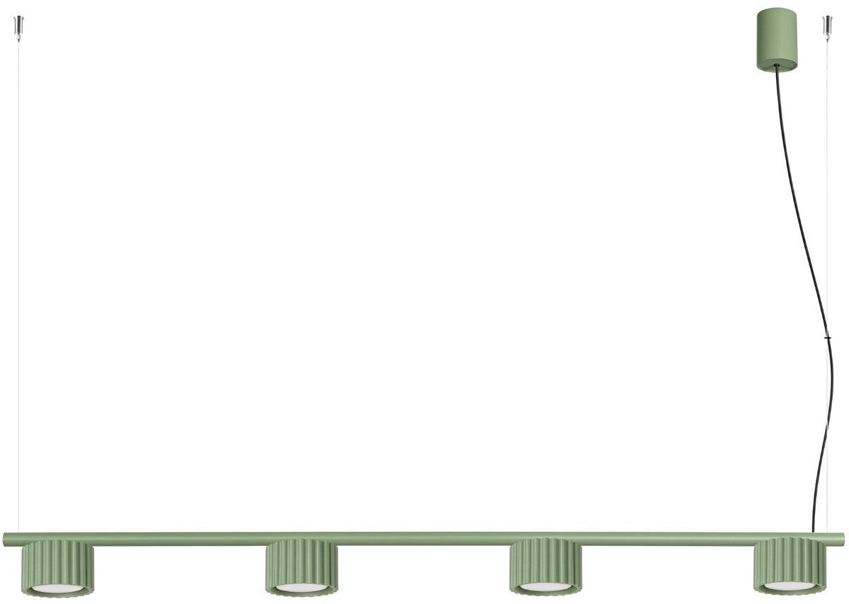 Sollux Lighting Kroonluchter AURA - Gx53 - salie - aluminium - 122x10x208cm