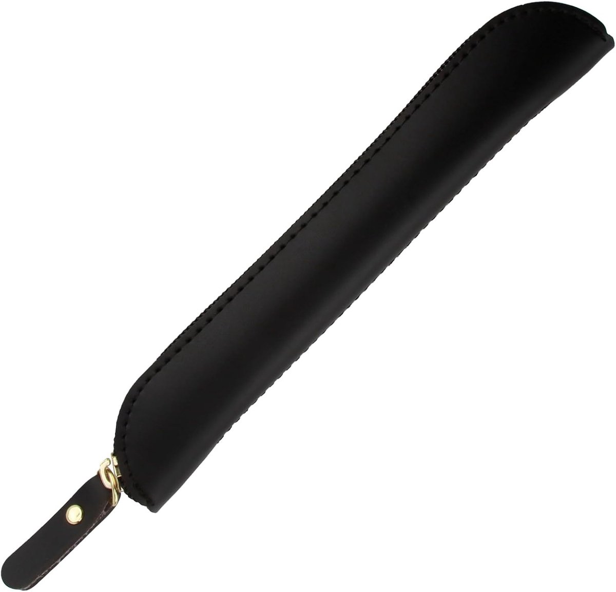 Leather pencil case, Robust leather pen case with zip, Versatile pencil case for fountain pens, ballpoint pens and - ShopVlot