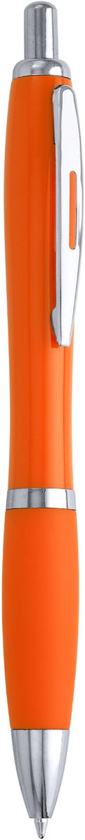ABS Pen met Zachte Grip en Drukknoop - Blauwe Inkt