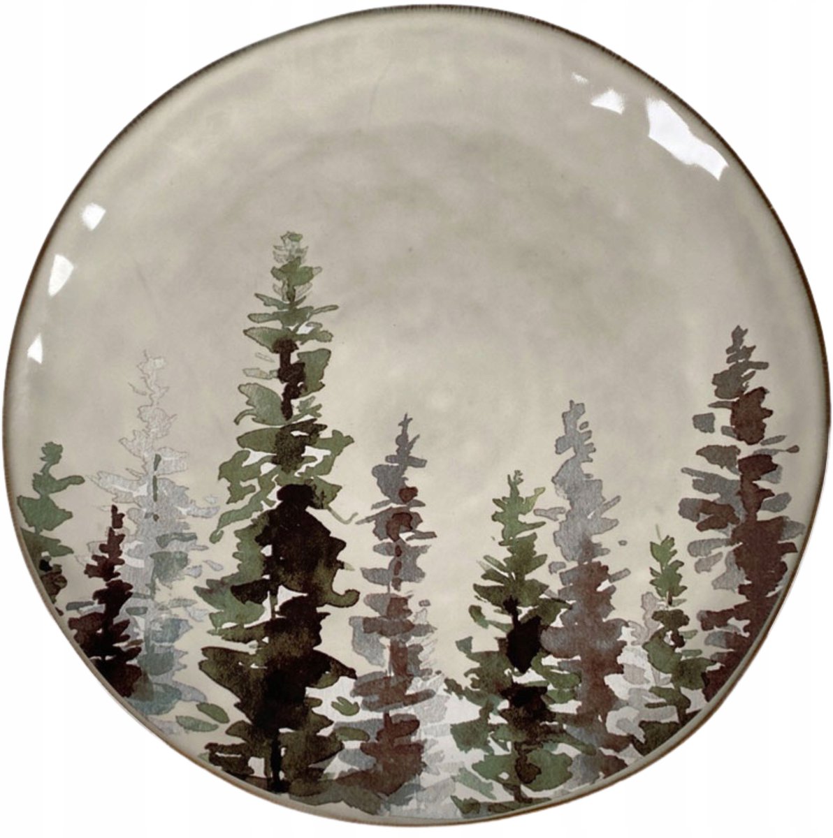 Merkloos Dinerbord 28 cm - Winterbos Decoratie