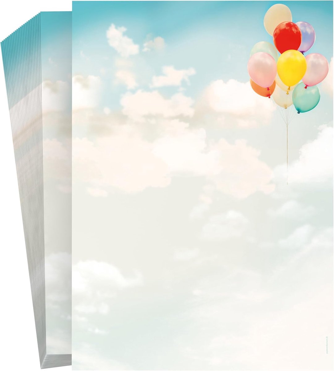 Design papier A4 - Clouds lucht vrijheid - 90 g/m² - Perfect voor uitnodigingen - ShopVlot