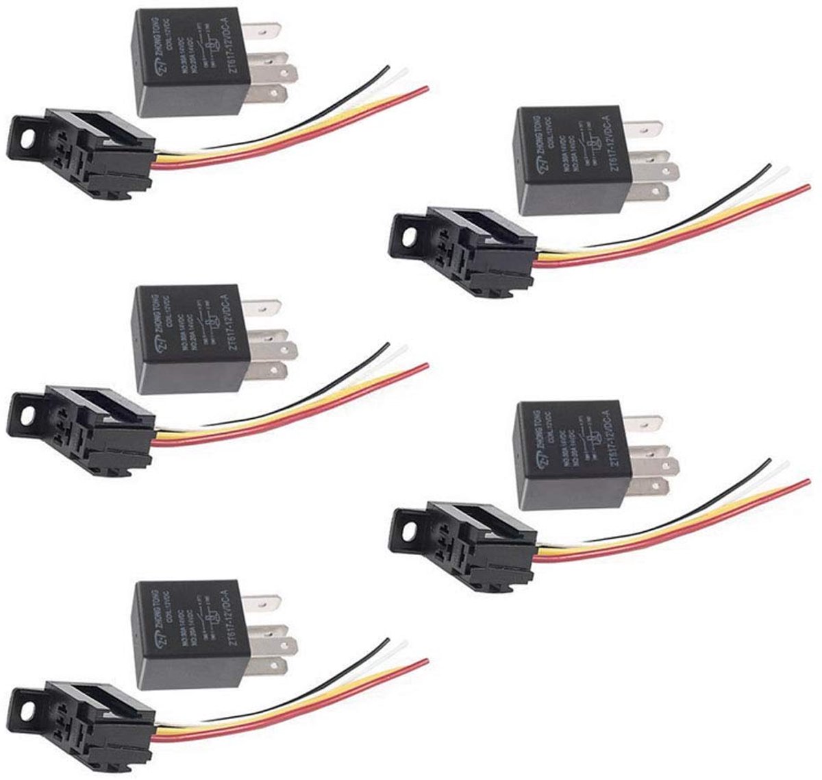 Auto relais 30A 12V 4-polig - zware kwaliteit - hoge temperatuur bestendig - ShopVlot