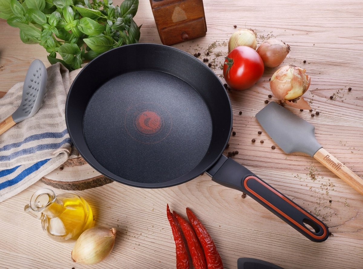 Fenomeno+ Koekenpan 28cm Anti-aanbak met Oil-Saving Indicator, Inductie