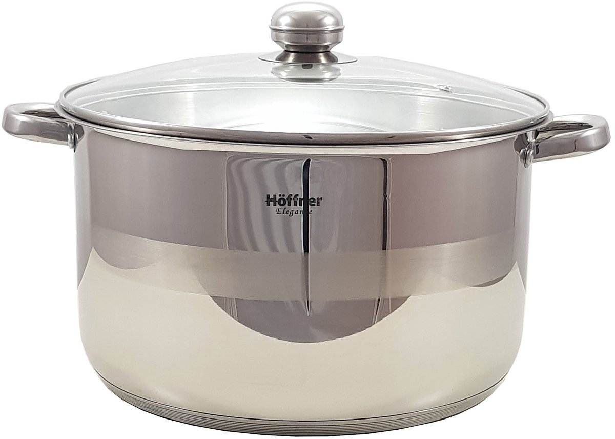 Grote RVS Kookpan 34 cm - 17,7 Liter - Inductie Geschikt